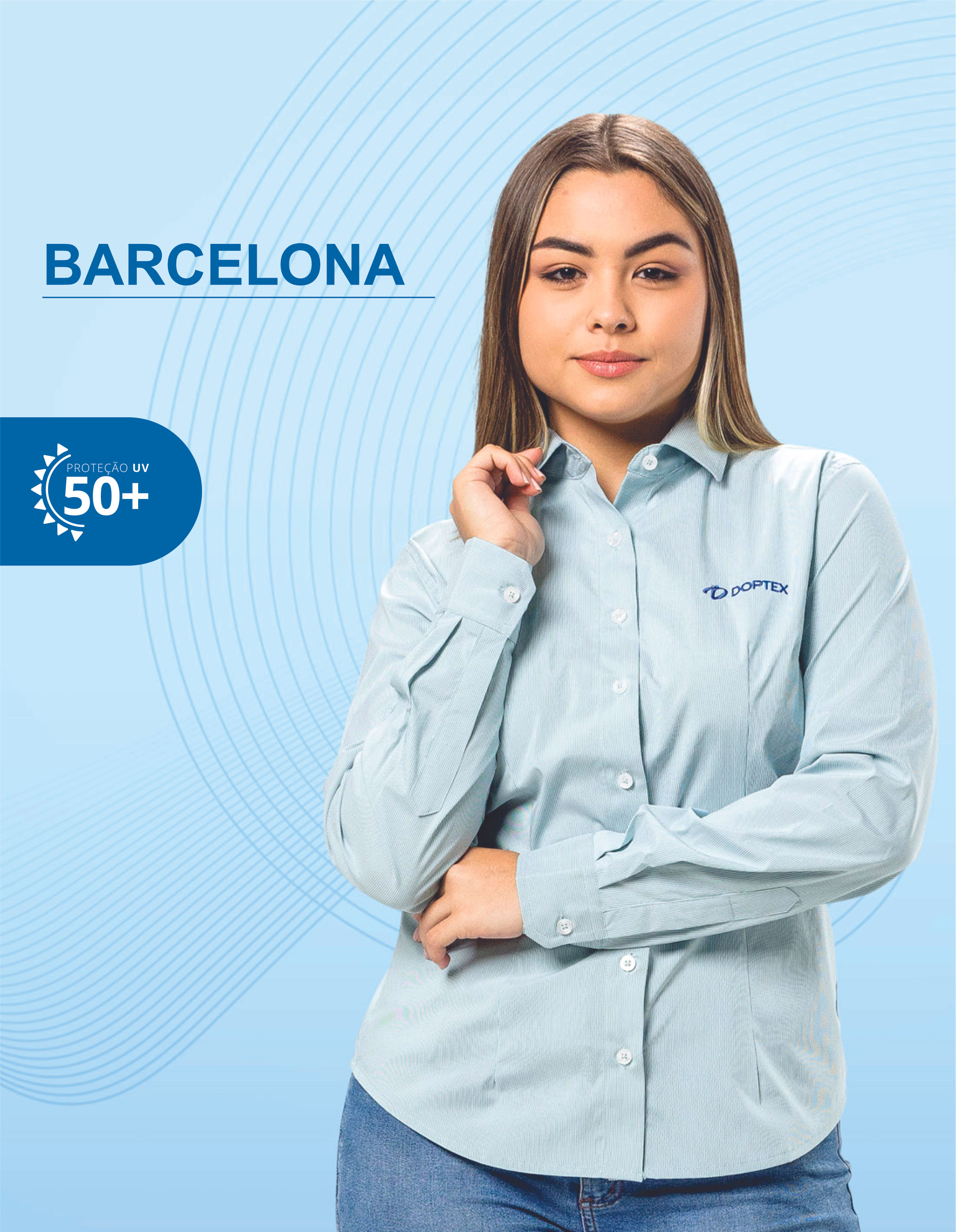 Camisa M.longa Barcelona