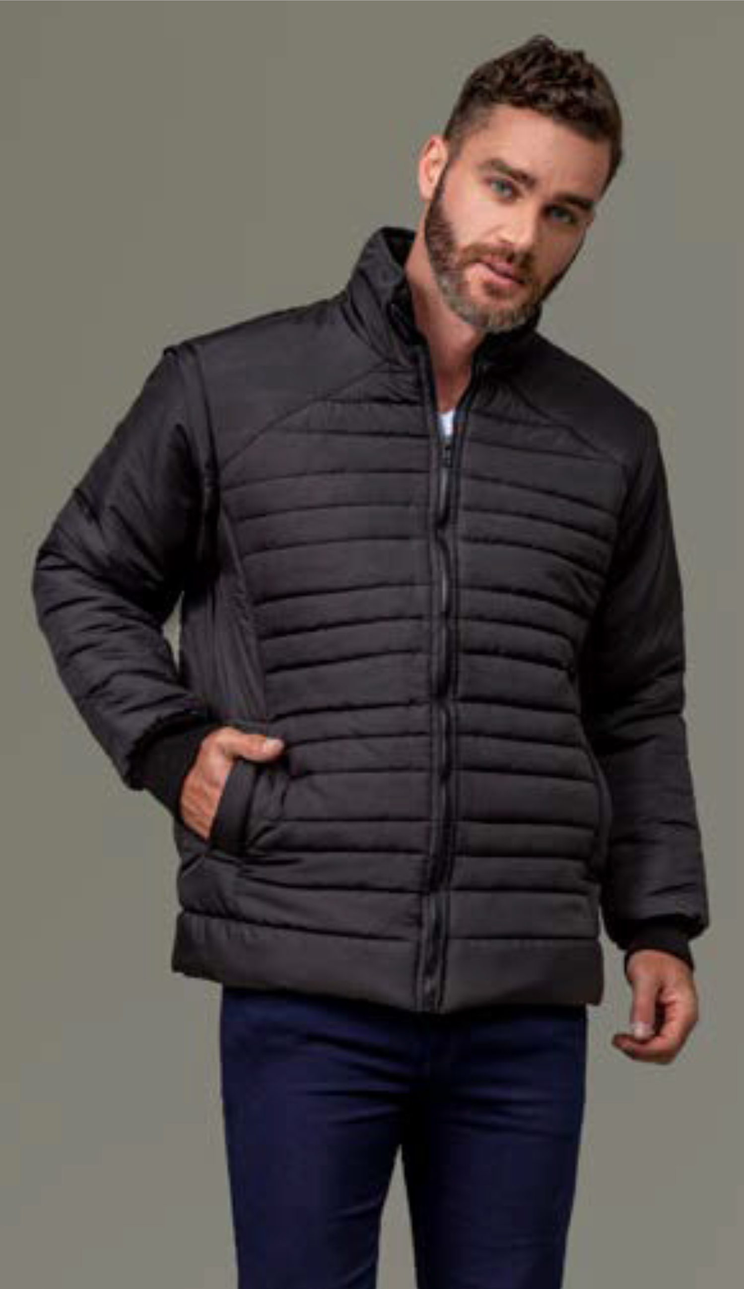 Jaqueta Masc Gominhos Mangas Removíveis (colete) 20005