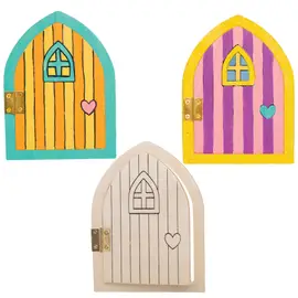 Wooden fairy door