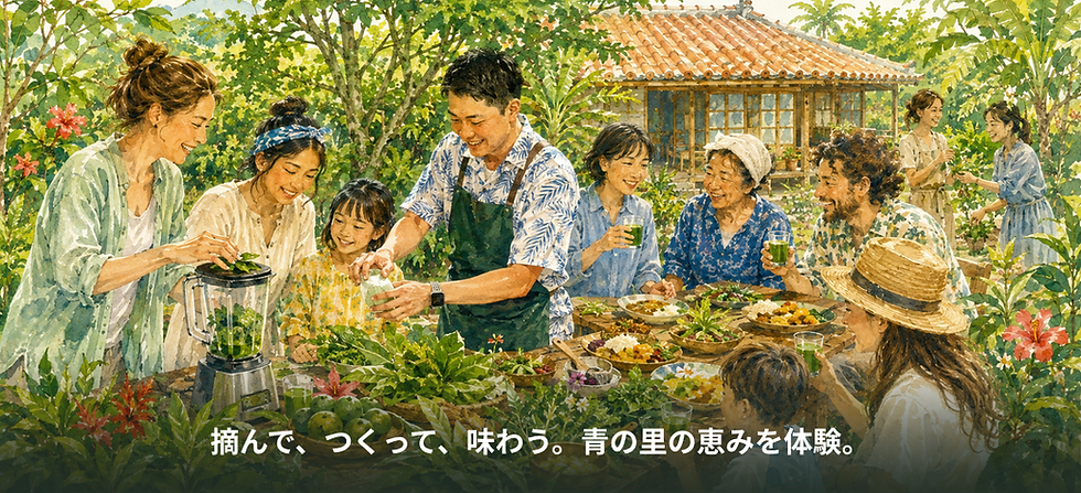 第2回|薬草・食・Blue Zoneを体験する 青の里ランチ交流会 ~沖縄の暮らしから、世界の未来を育てるPJ~