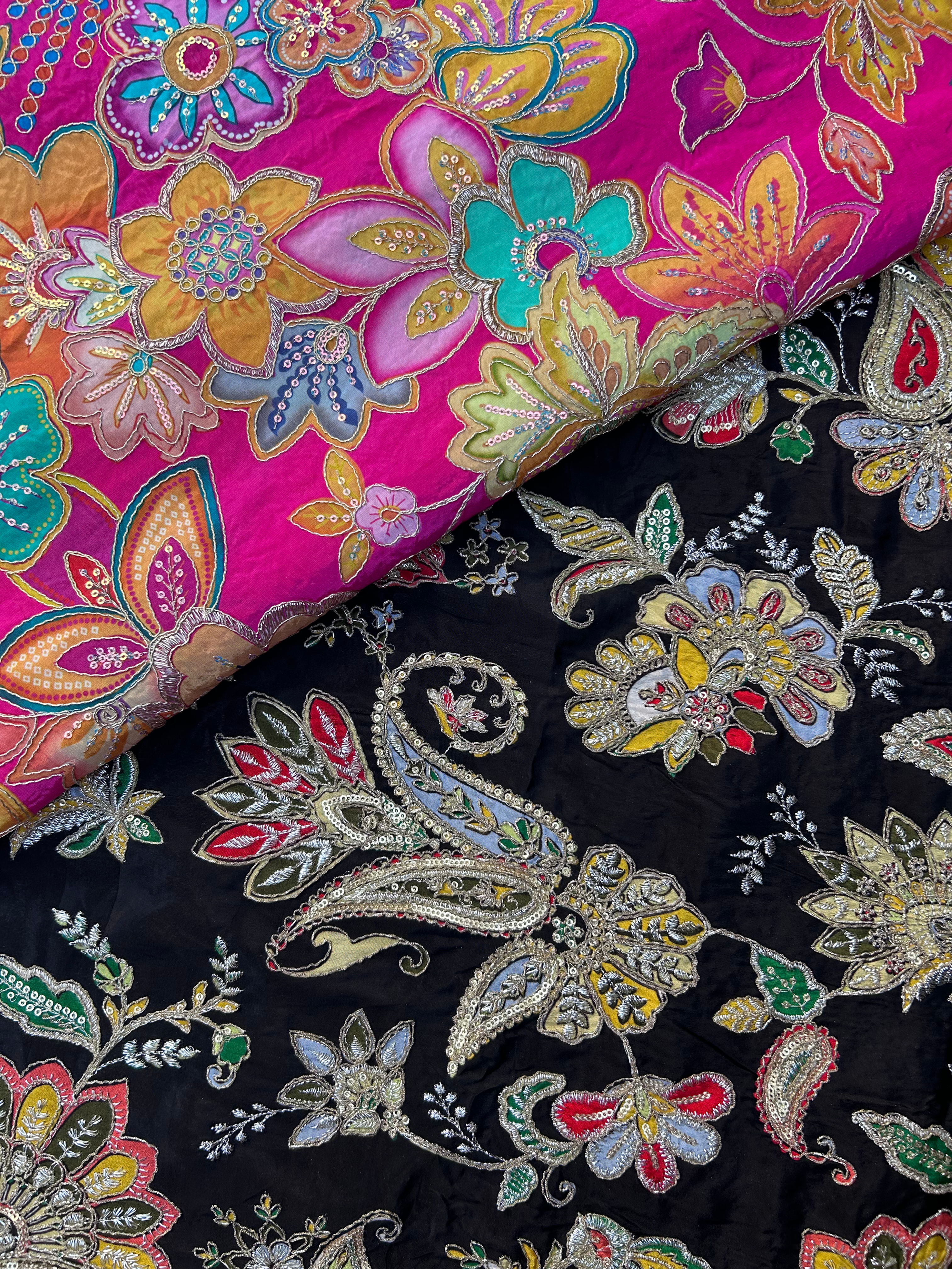 Position printing embroidery fabric.