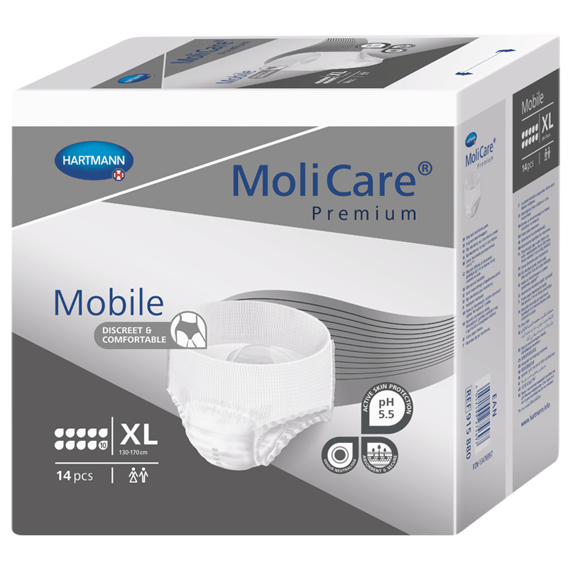 MoliCare Mobile 10 kapek XL - 14 ks