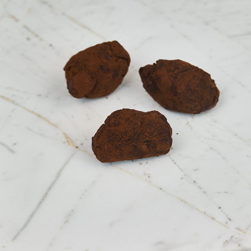 Dark chocolate butter truffles