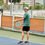 Thumbnail: Man playing pickleball on court with the House of Tembusu paddle