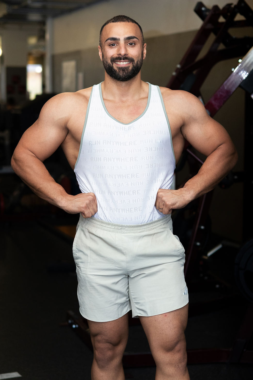 Personaltrainer im Fitnessstudio.