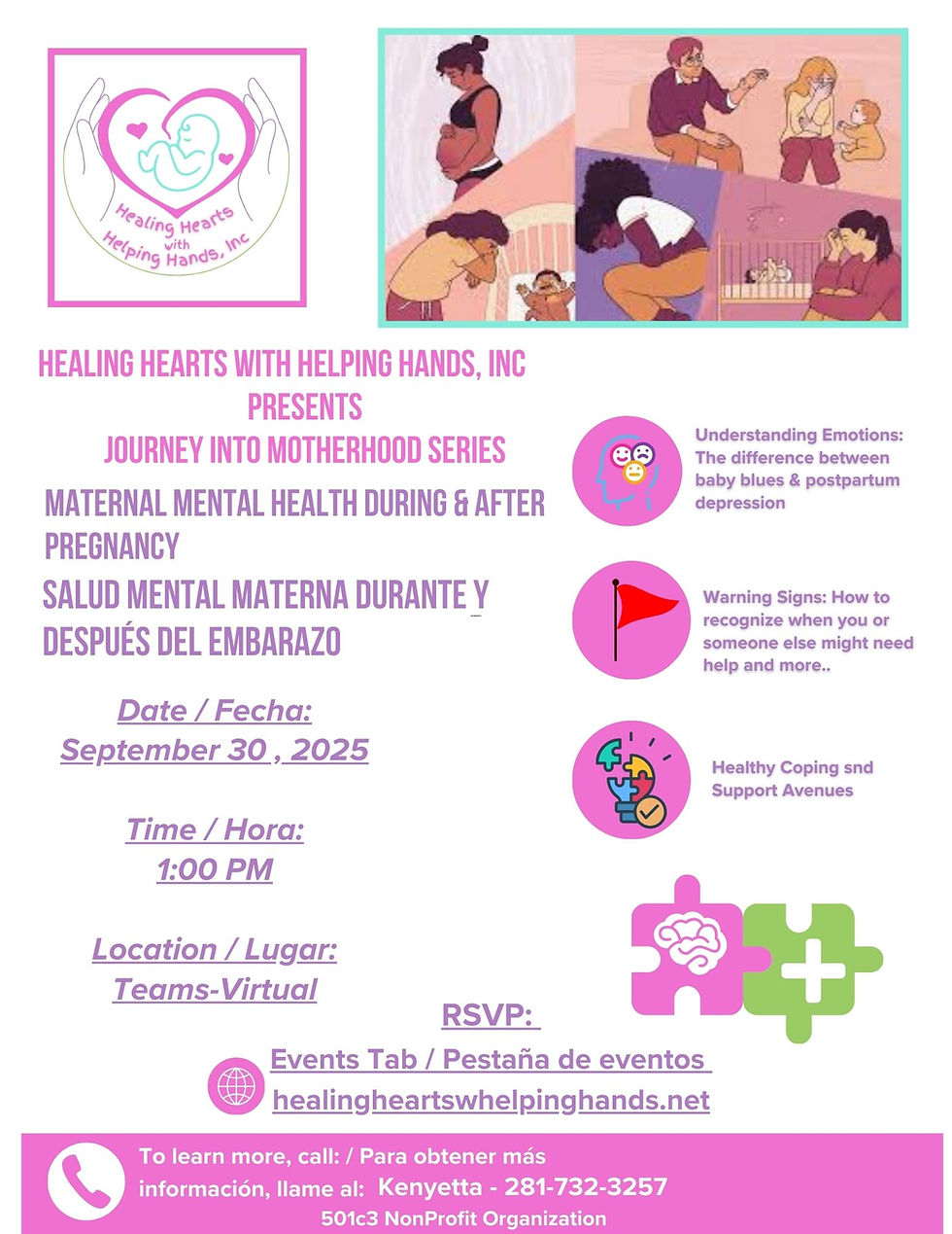 Maternal Mental Health During & After Pregnancy / Salud mental materna durante y después del embarazo