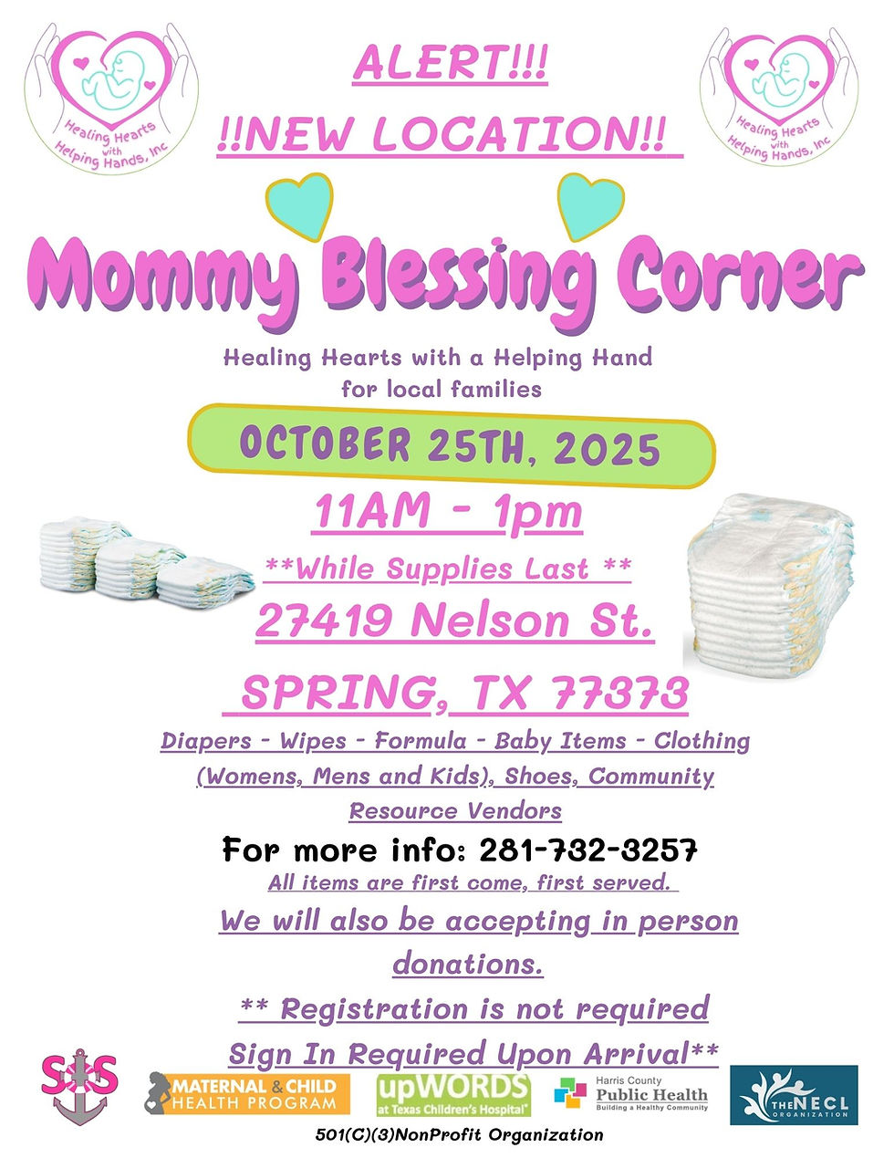 MOMMY BLESSING CORNER - OCTOBER 25TH
