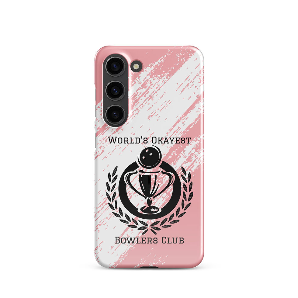 Thumbnail: World's Okayest Bowlers Club Snap Case for Samsung® (Pink & White)
