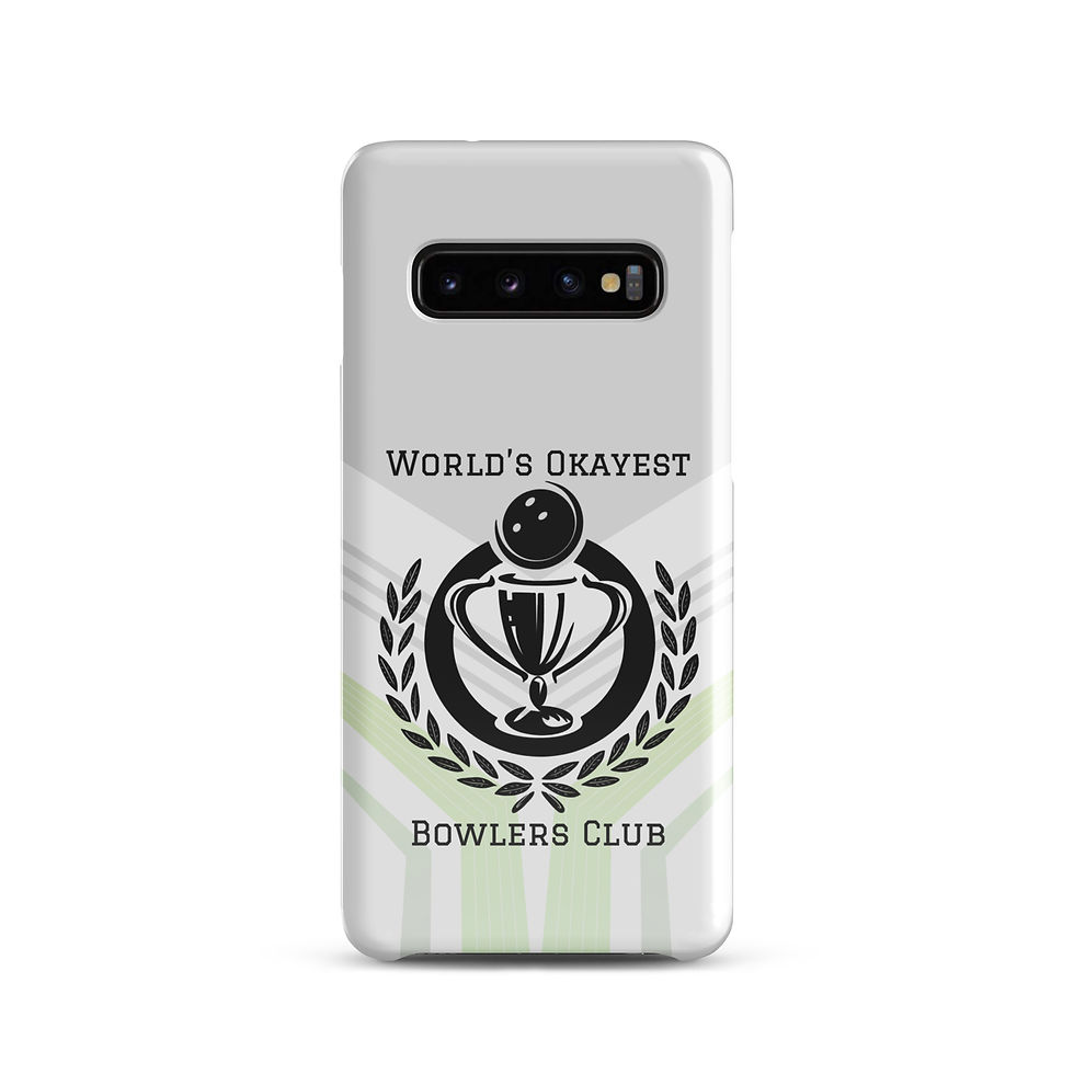 World's Okayest Bowlers Club Snap Case for Samsung® (Gray & Green)