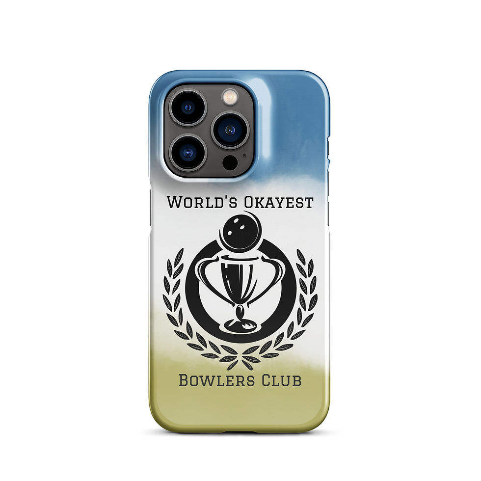 Thumbnail: World's Okayest Bowlers Club Snap Case for iPhone® (Blue & Green)