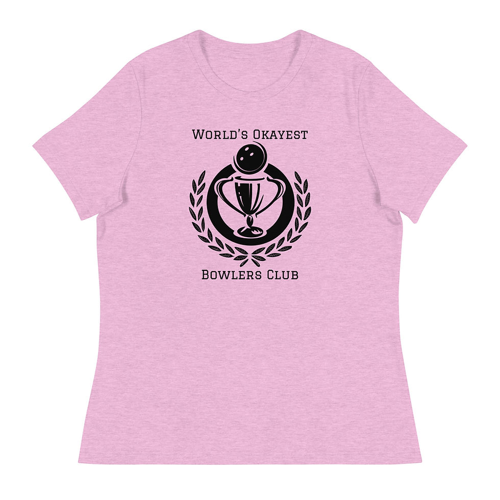 Thumbnail: World's Okayest Bowlers Club Women's Relaxed T-Shirt (Light)