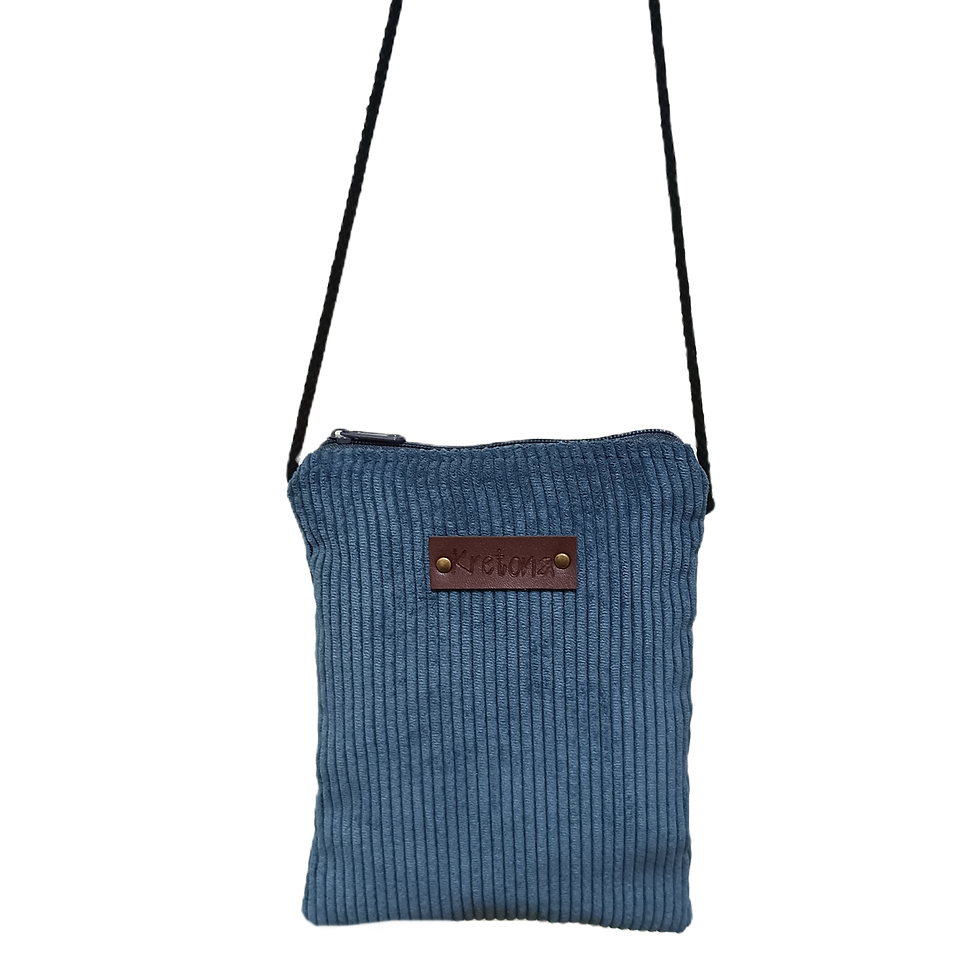 Bolso móvil - Pana Azul