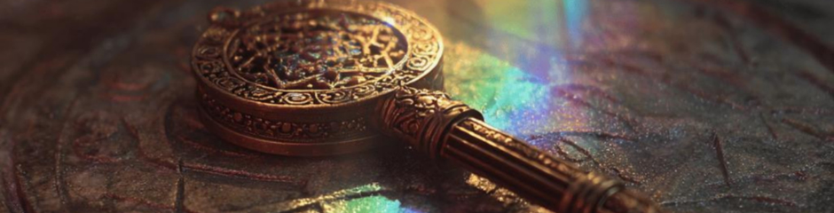 A magical golden key