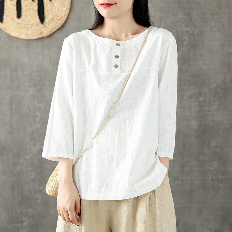 Thumbnail: Women's modern Summer Cotton Tops