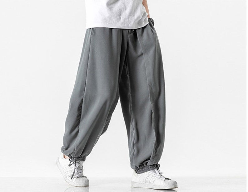 Thumbnail: Loose cotton harem pants for men