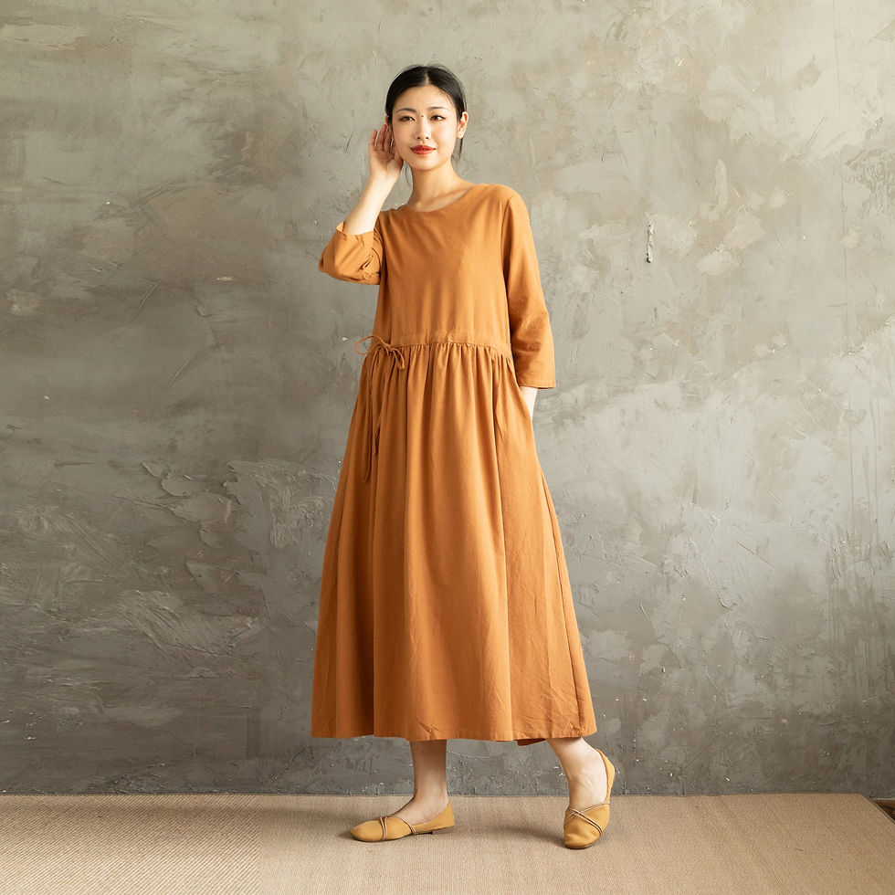 Thumbnail: Classical Summer Cotton Dress