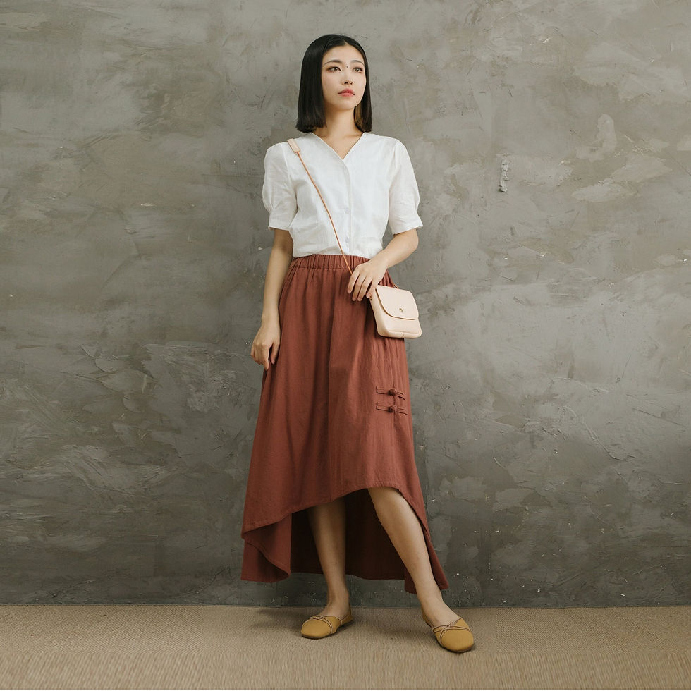 Thumbnail: Summer Cotton Skirts for women
