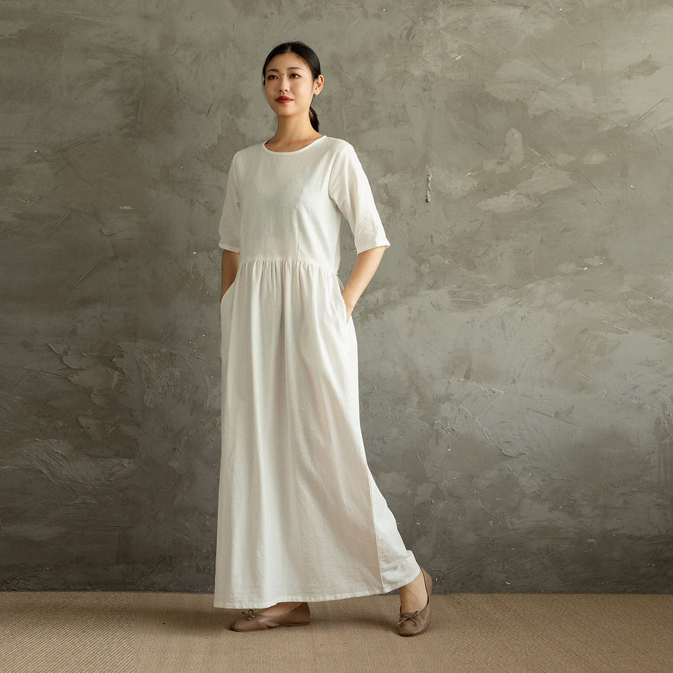 Thumbnail: Classical Summer Cotton Dress