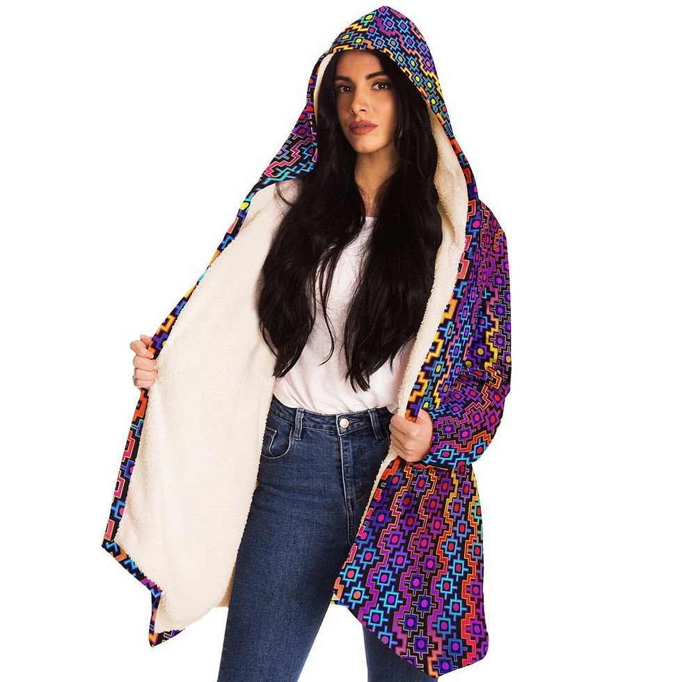 Thumbnail: Rainbow Healing Micro Fleece Cloak
