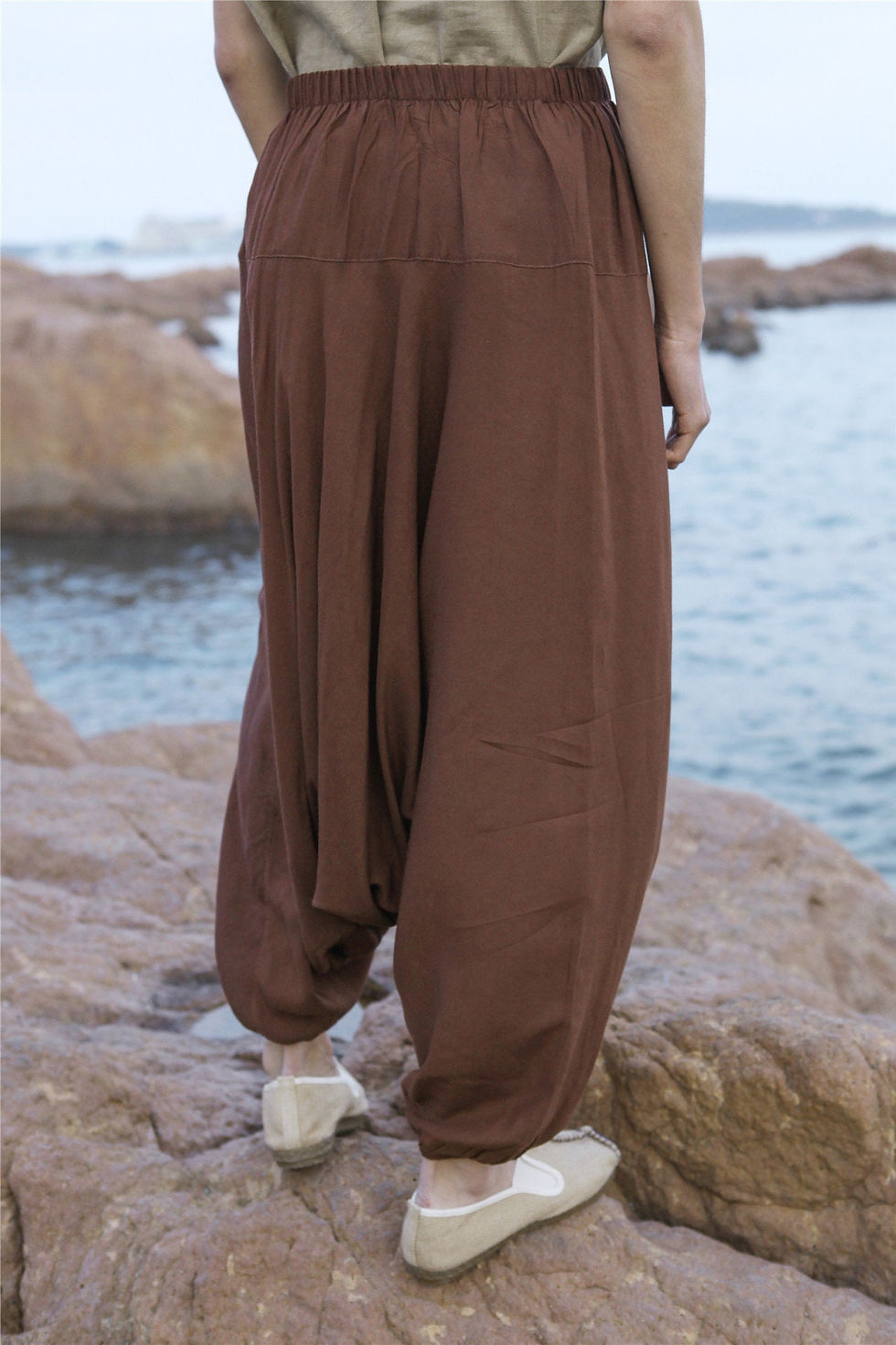Thumbnail: Cotton drop crotch pants