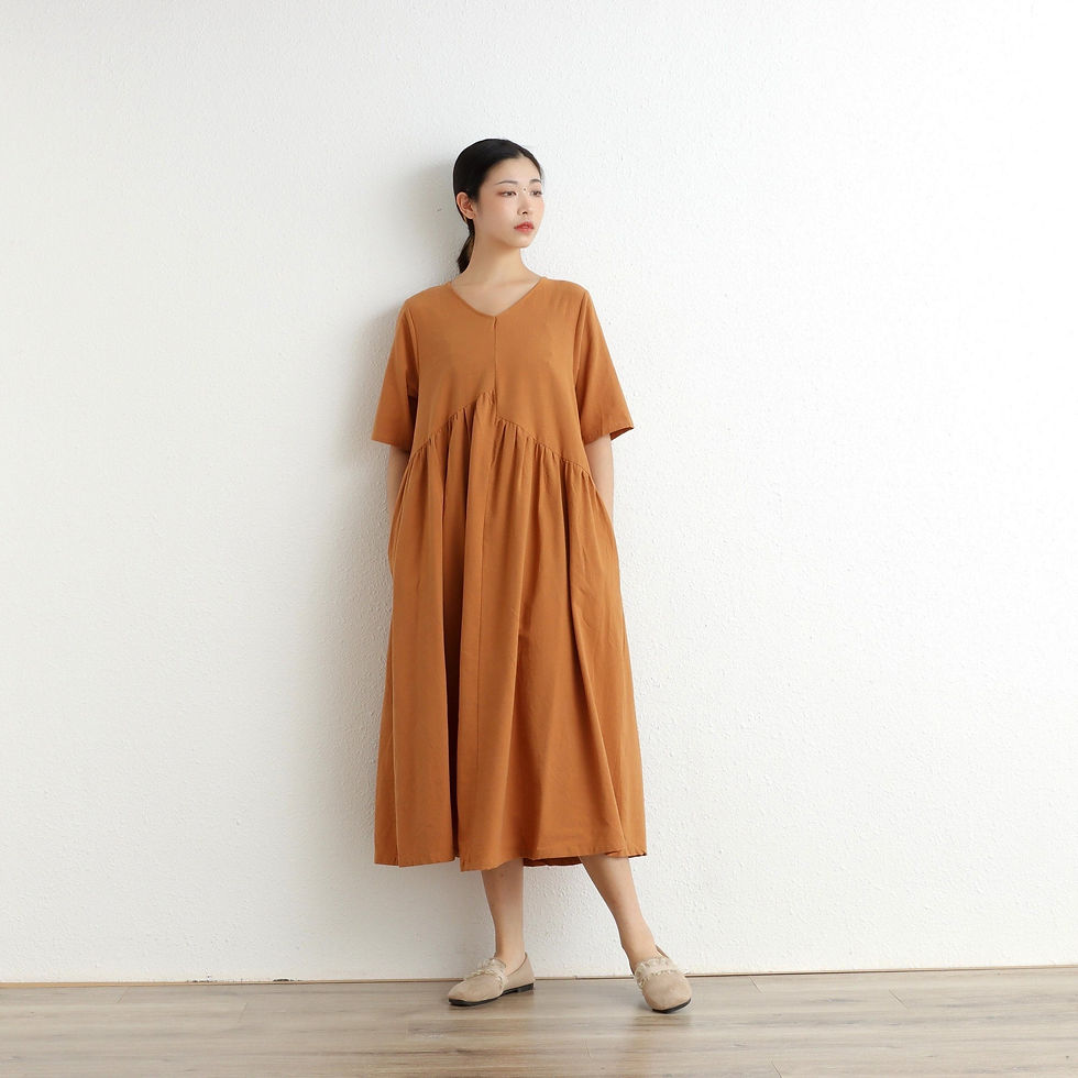 Thumbnail: Summer modern Cotton Dress