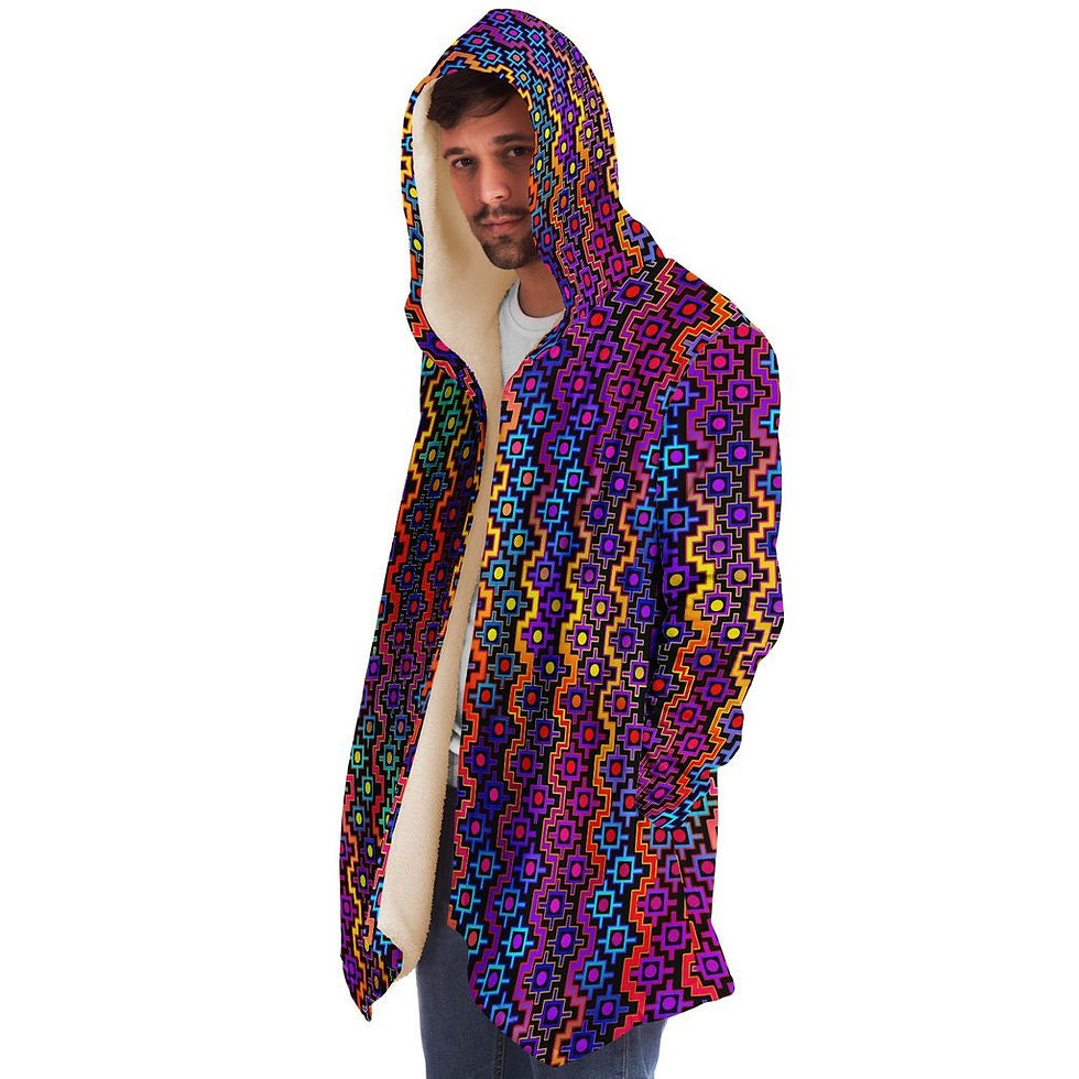 Thumbnail: Rainbow Healing Micro Fleece Cloak