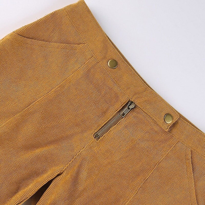 Thumbnail: Corduroy Low Waisted Vintage Cargo Pants Waist Area