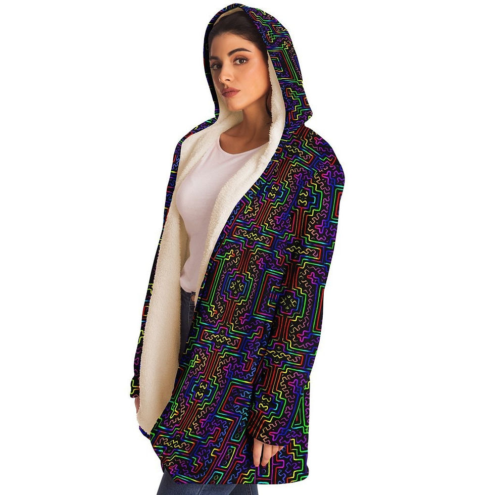 Thumbnail: Prismatic Overlay Micro Fleece Cloak