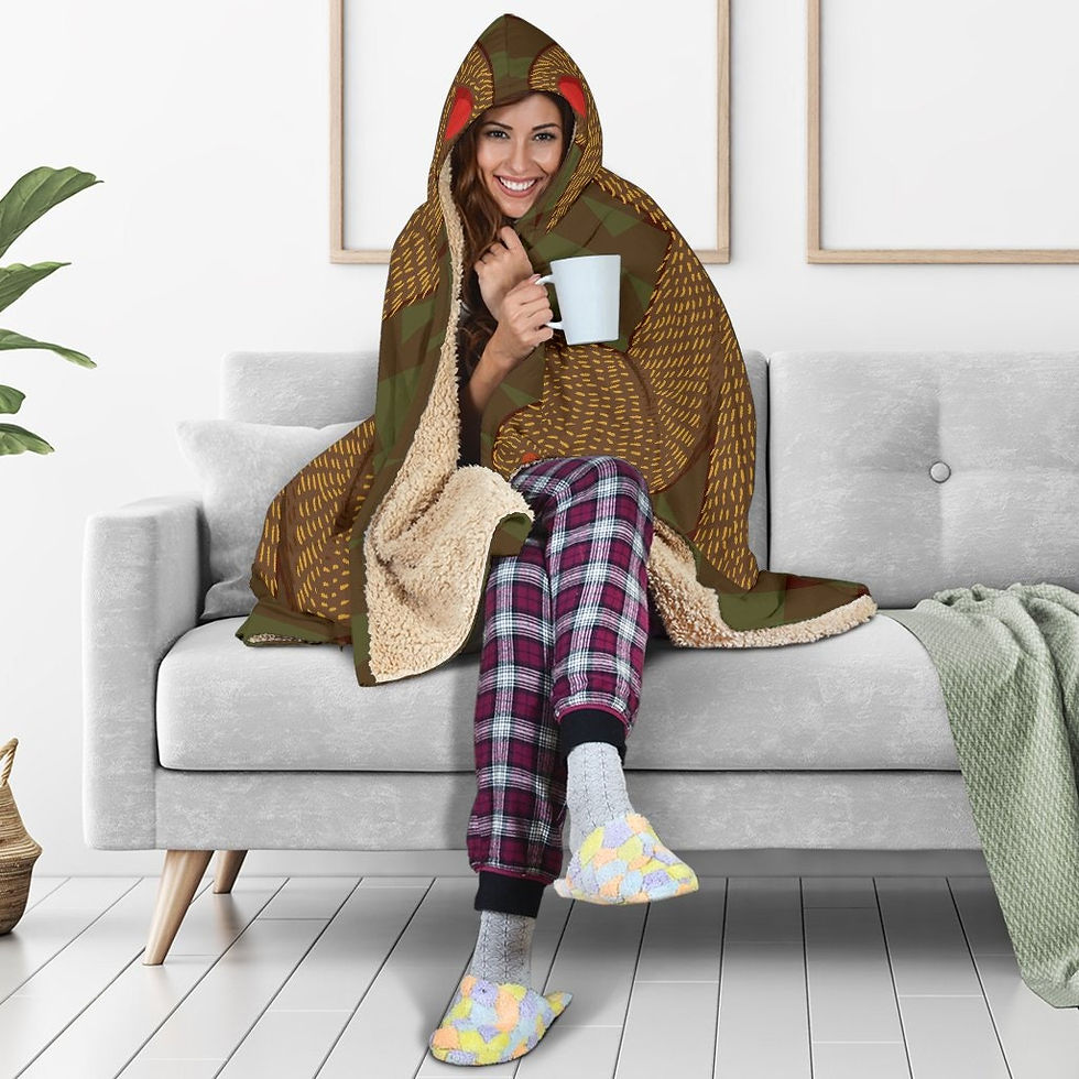 Thumbnail: Mountain Forest Bear Hooded Blanket