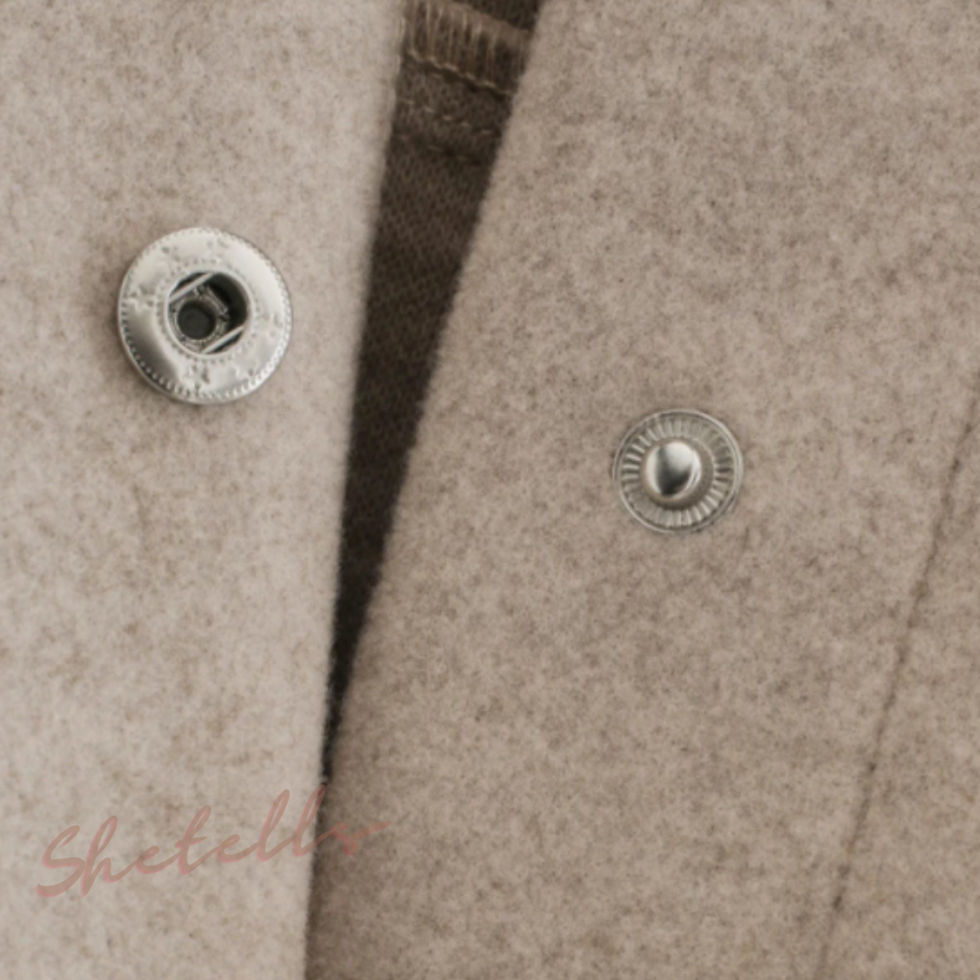 Thumbnail: Women Camel Woolen Jacket Button