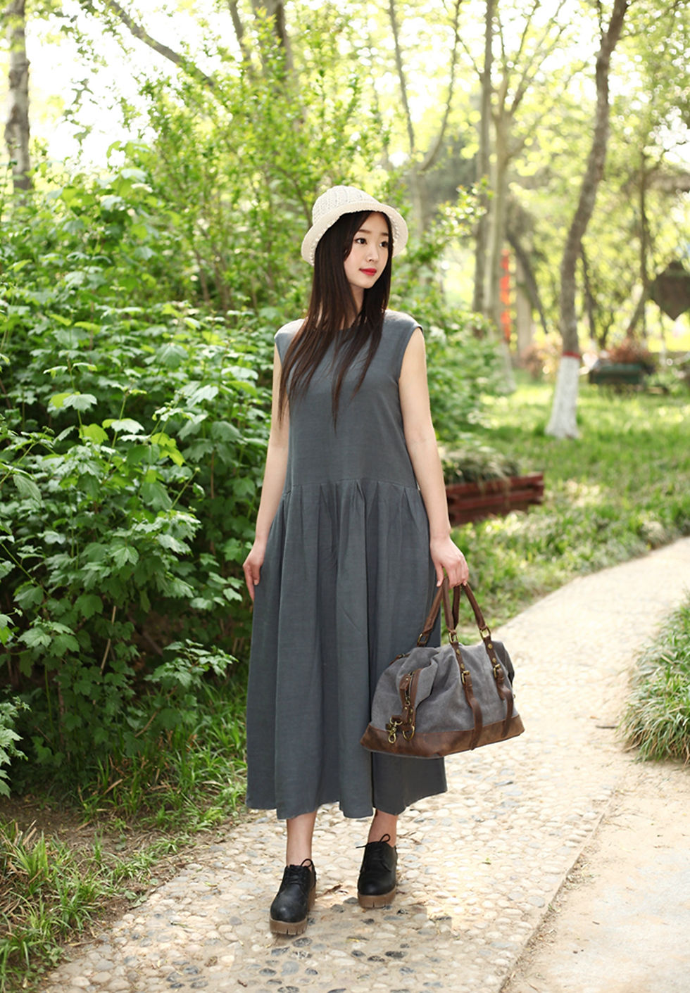 Thumbnail: Summer Cotton Dress for women