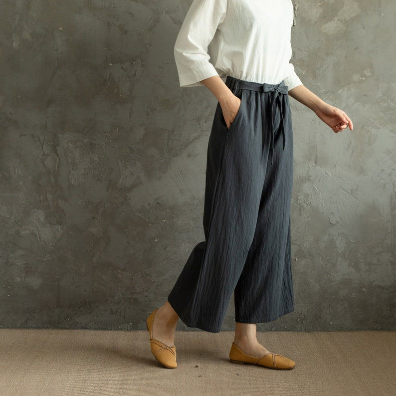 Thumbnail: Gorgious Elastic Waist Cotton Pants