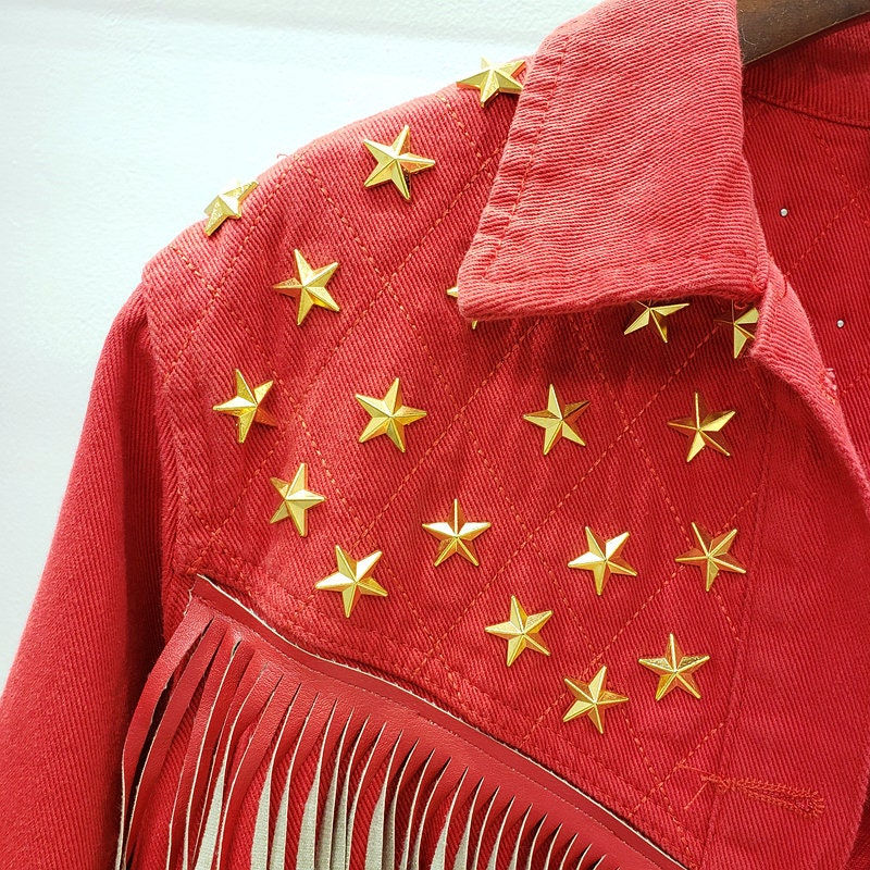 Thumbnail: Boho Chic Embellished Hippie Jacket