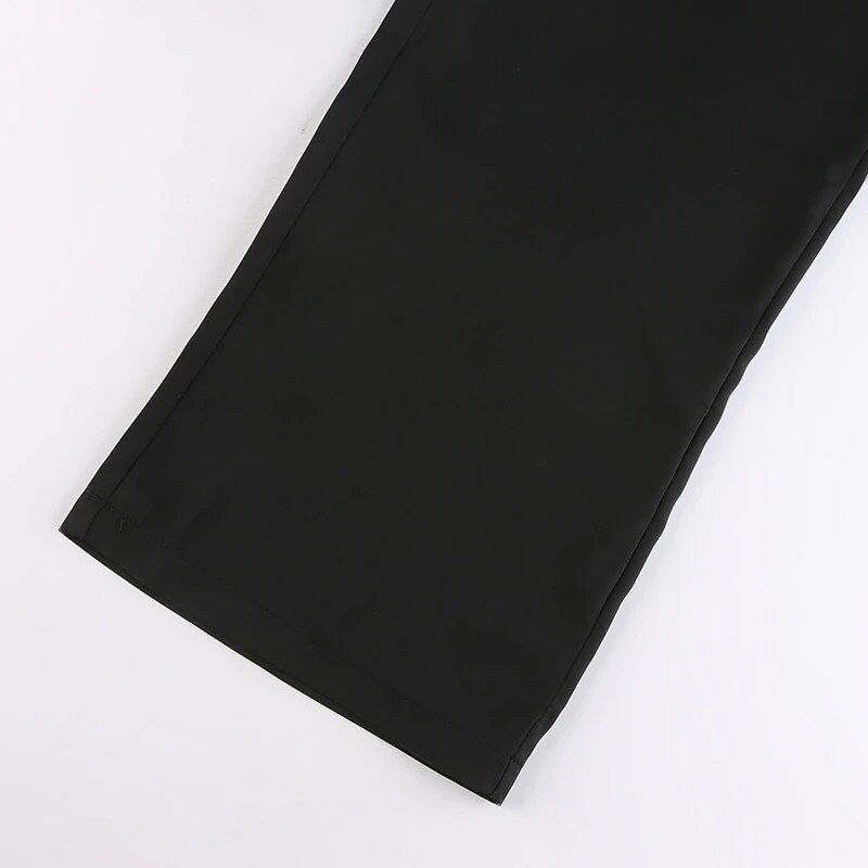 Thumbnail: Patchwork Wide Leg Cargo White Pants Leg