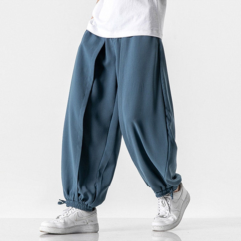 Thumbnail: Loose cotton harem pants for men