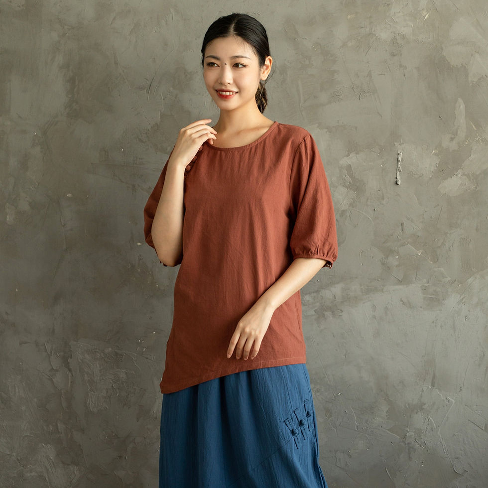 Thumbnail: Women's Summer Classical Cotton Tops
