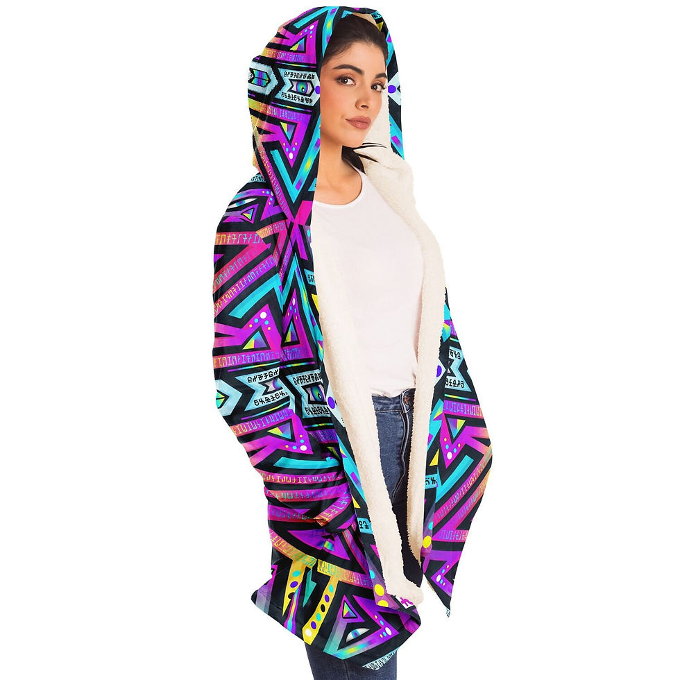 Thumbnail: Mystic Mandala Micro Fleece Cloak
