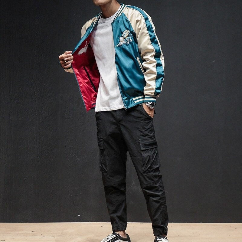 Thumbnail: Yokosuka Embroidery Bumblebee Two Sides Wear Jacket