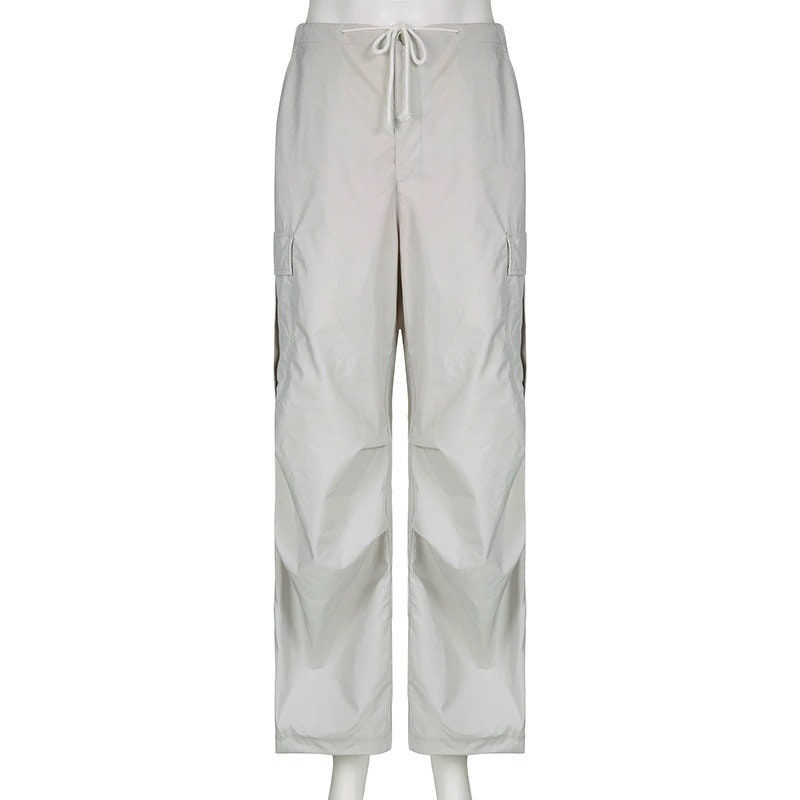Thumbnail: Baggy Low Waisted Wide Leg Cargo Sweatpants Front