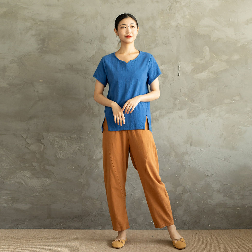 Thumbnail: Modern Summer Cotton  Sleeves Tops