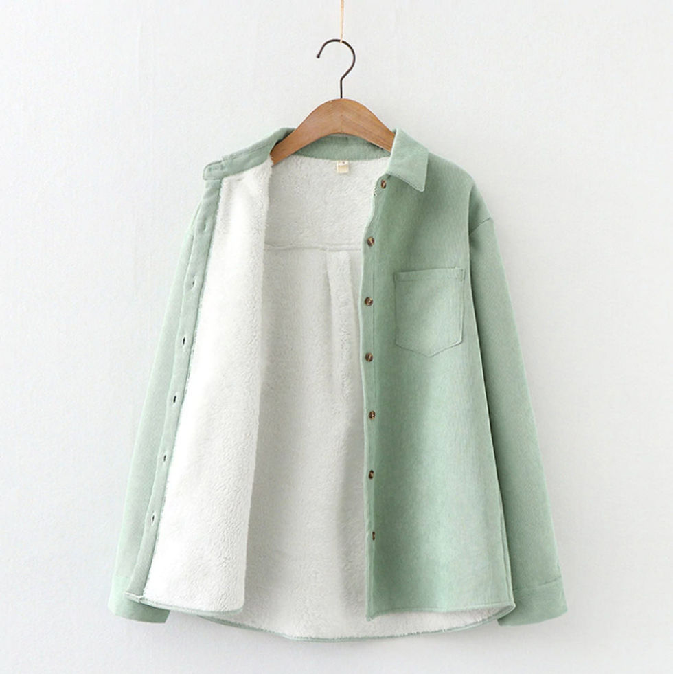Thumbnail: Thick Velvet Corduroy Shirts Inner
