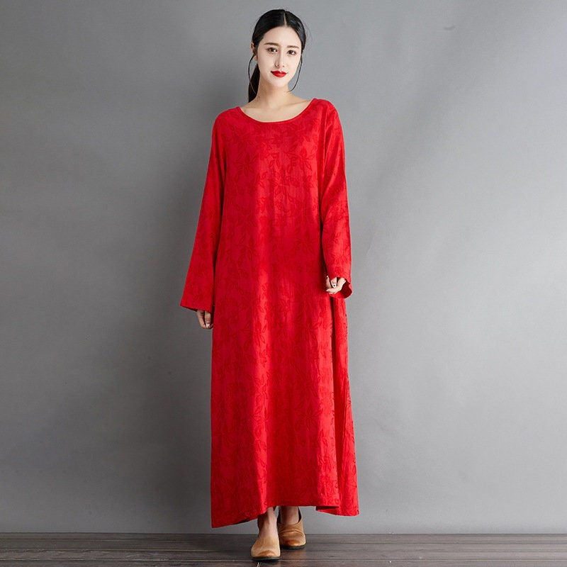 Thumbnail: Women Jacquard Thick Dress