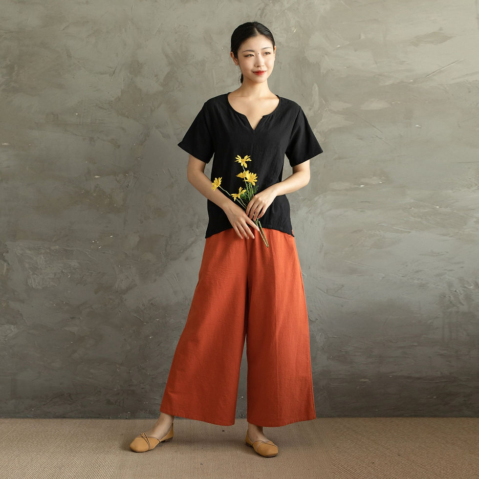 Thumbnail: Women's   Short Sleeves Blouse