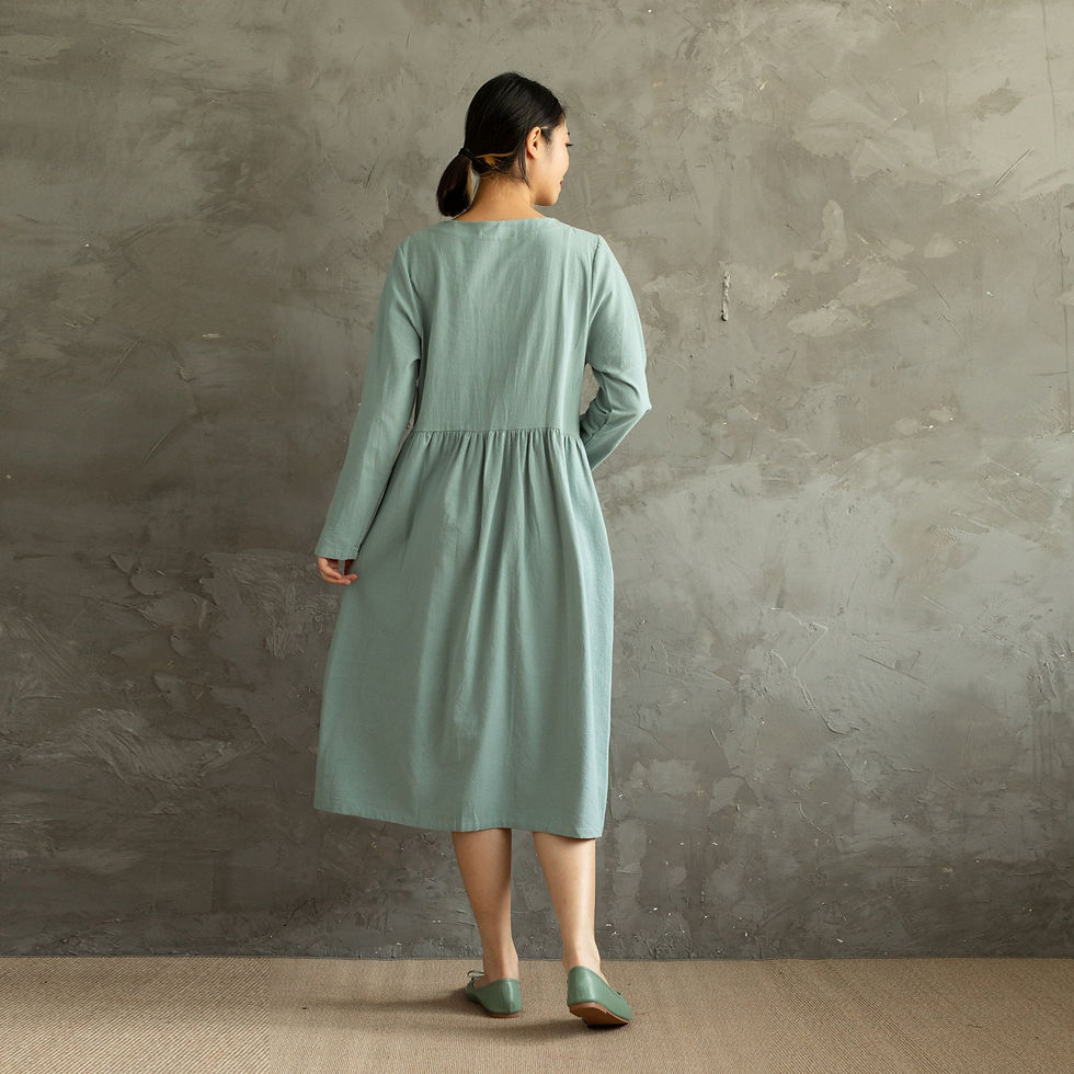 Thumbnail: Spring Cotton Dress for women