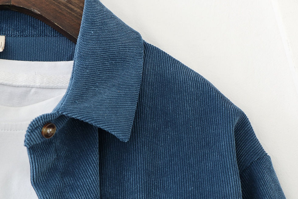 Thumbnail: Corduroy Long Sleeve Casual Shirt
