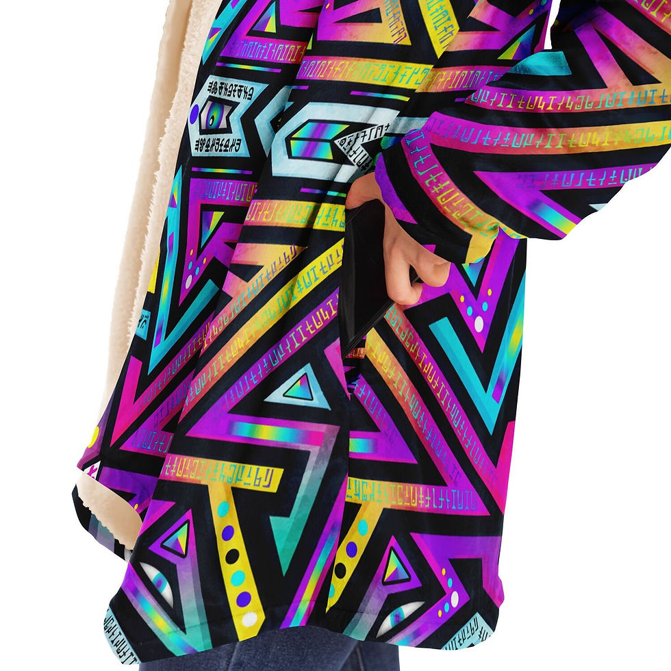 Thumbnail: Mystic Mandala Micro Fleece Cloak