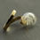Thumbnail: Twisted Ring With Dandelion Seeds Gold Plated Ring