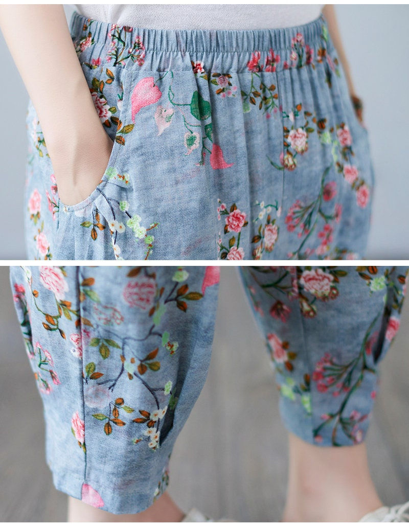 Thumbnail: Elastic Waist Cotton Pants