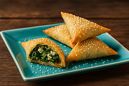 Triangular Small Spinach Pies