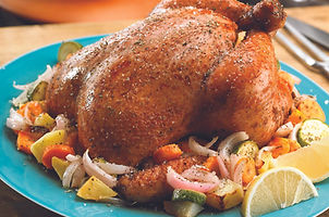 Ολόκληρο Ψητό Κοτόπουλο με Λεμόνι και Χοντρό Αλάτι